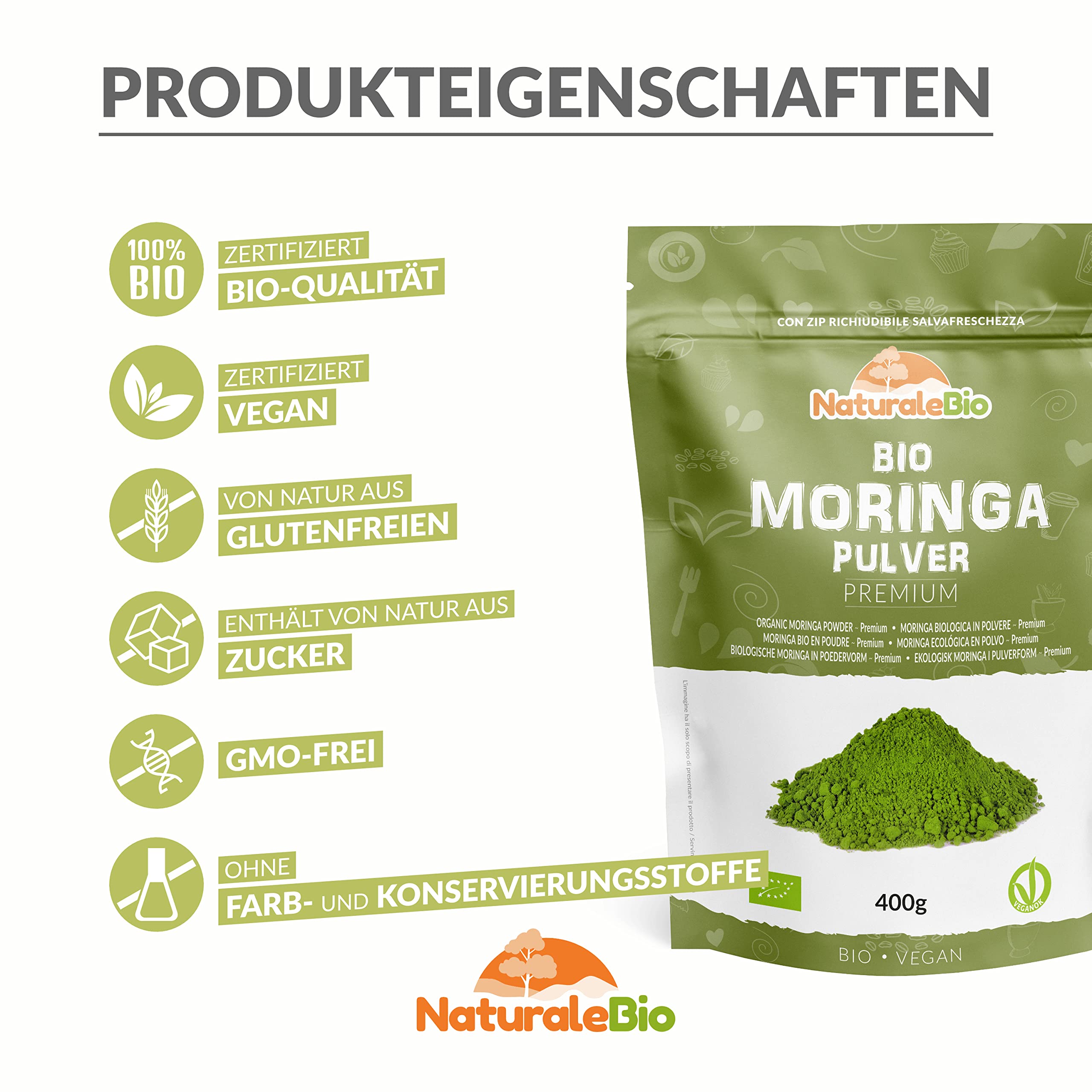 Mua Moringa Oleifera Organic Powder – Premium Quality – 400 g Organic ...