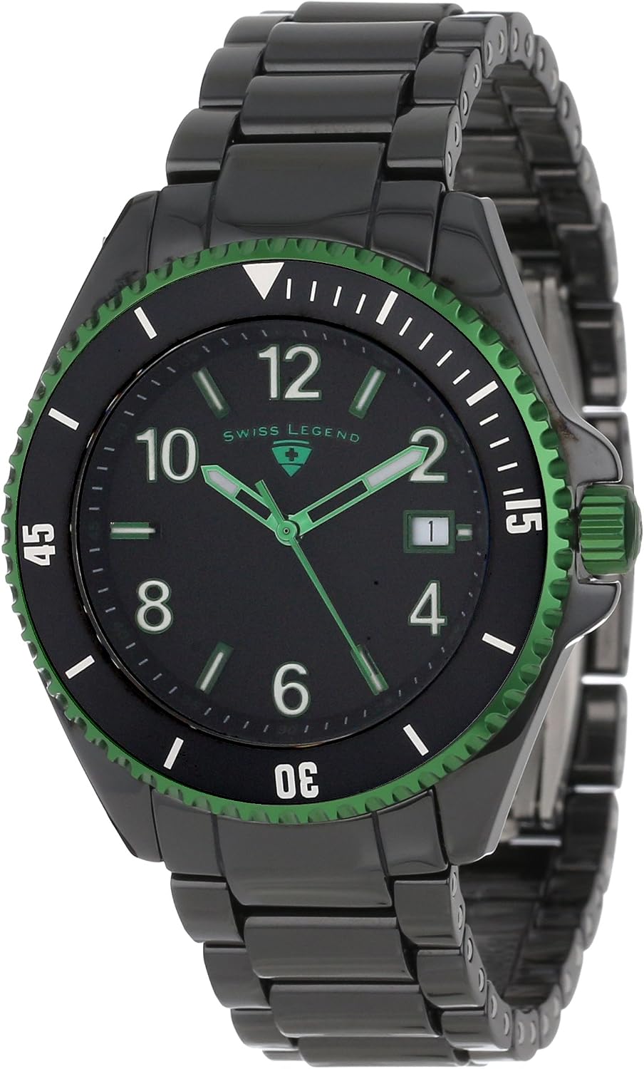 Swiss Legend Men's 11528BKBGRA Luminar Black Dial Black