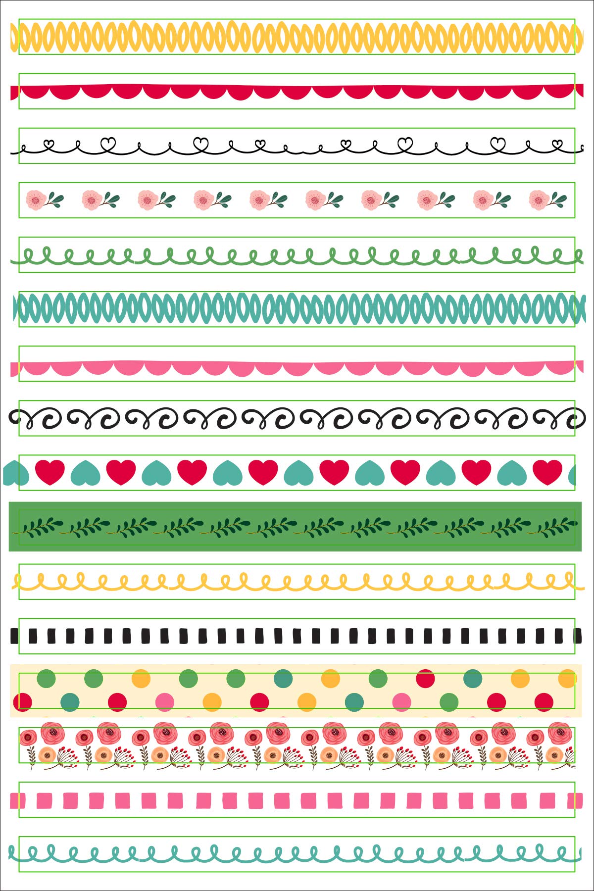 Planner Stickers Borders/Frames