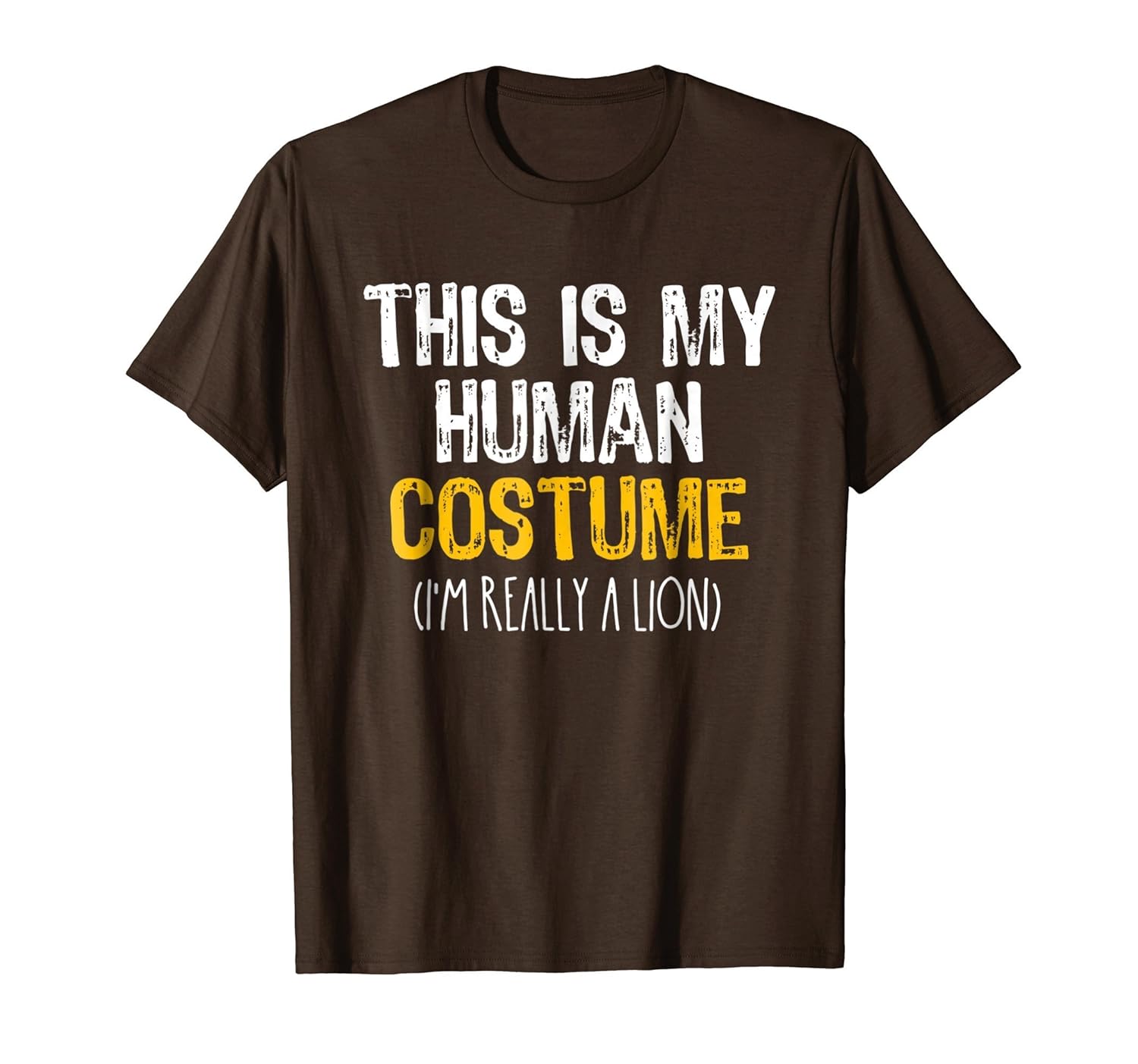 This Is My Human Costume Lion Halloween Funny T-shirt-ANZ