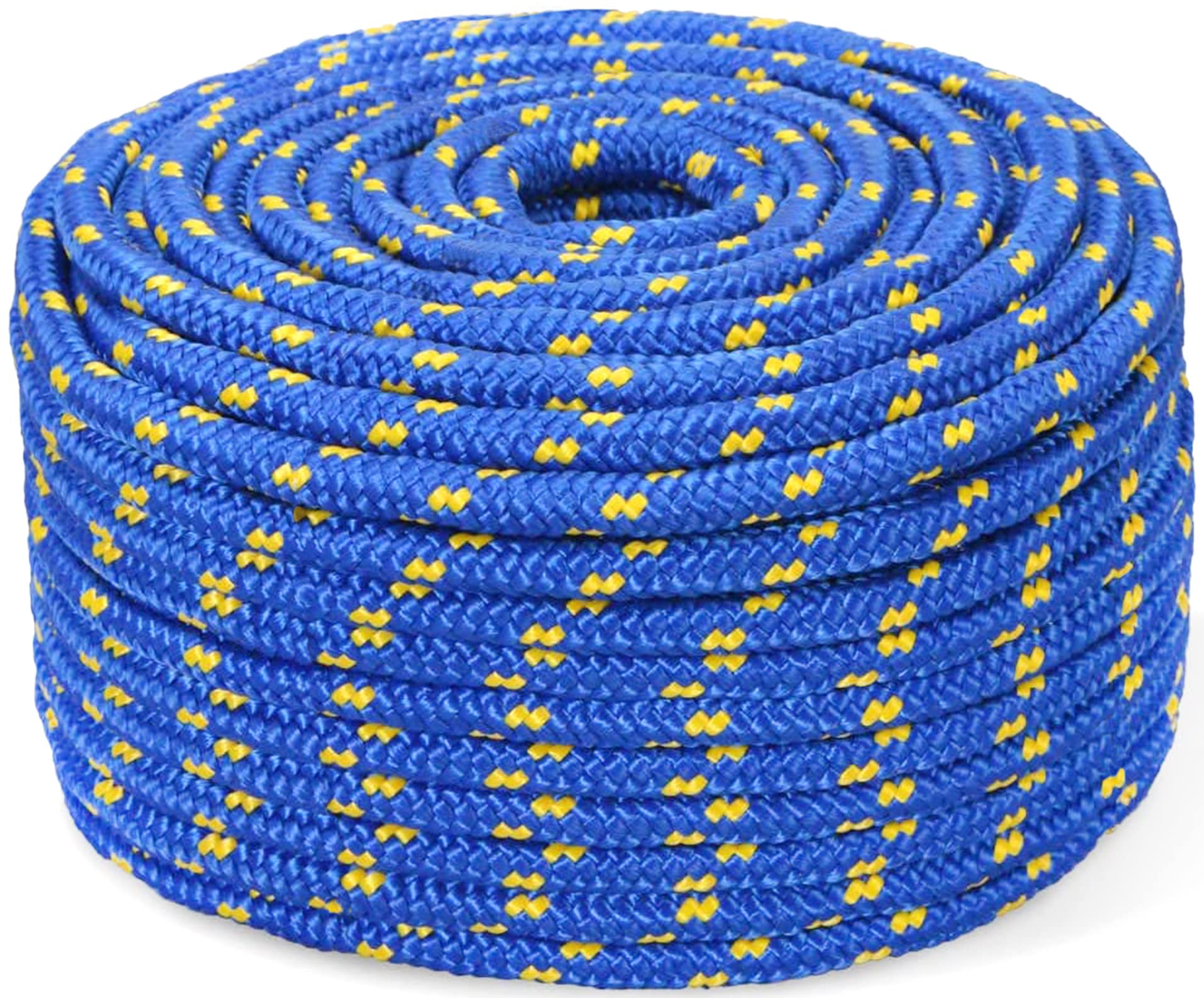 Abio Polypropylene Rope 10 mm 5 m Blue Polypropylene Rope Outdoor Rope PP Braided Rope Nylon Cord Mooring Rope Plastic Rope Braided Rope 10 mm 5 m