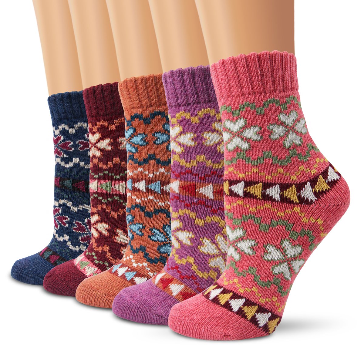 Moliker Wool Socks, Women Socks Winter Socks Vintage Soft Warm Socks For winter