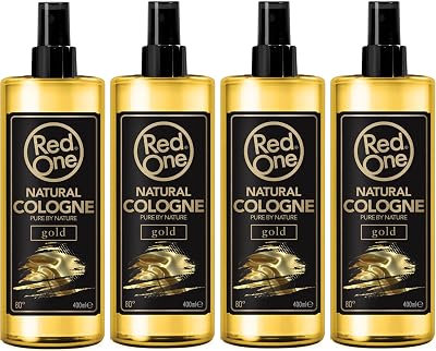 Redone Gold Natural Barber Aftershave Cologne Spray 4x 400ml Long Lasting 4 Pack
