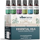 Essential Oils Set - Top 6 Blends for Diffusers, Home Care, Candle Making Scents, Fragrance, Aromatherapy, Humidifiers, Gifts -Rosemary,Eucalyptus,Tea Tree,Pepper Mint,Lemon Grass & Lavender 10ml
