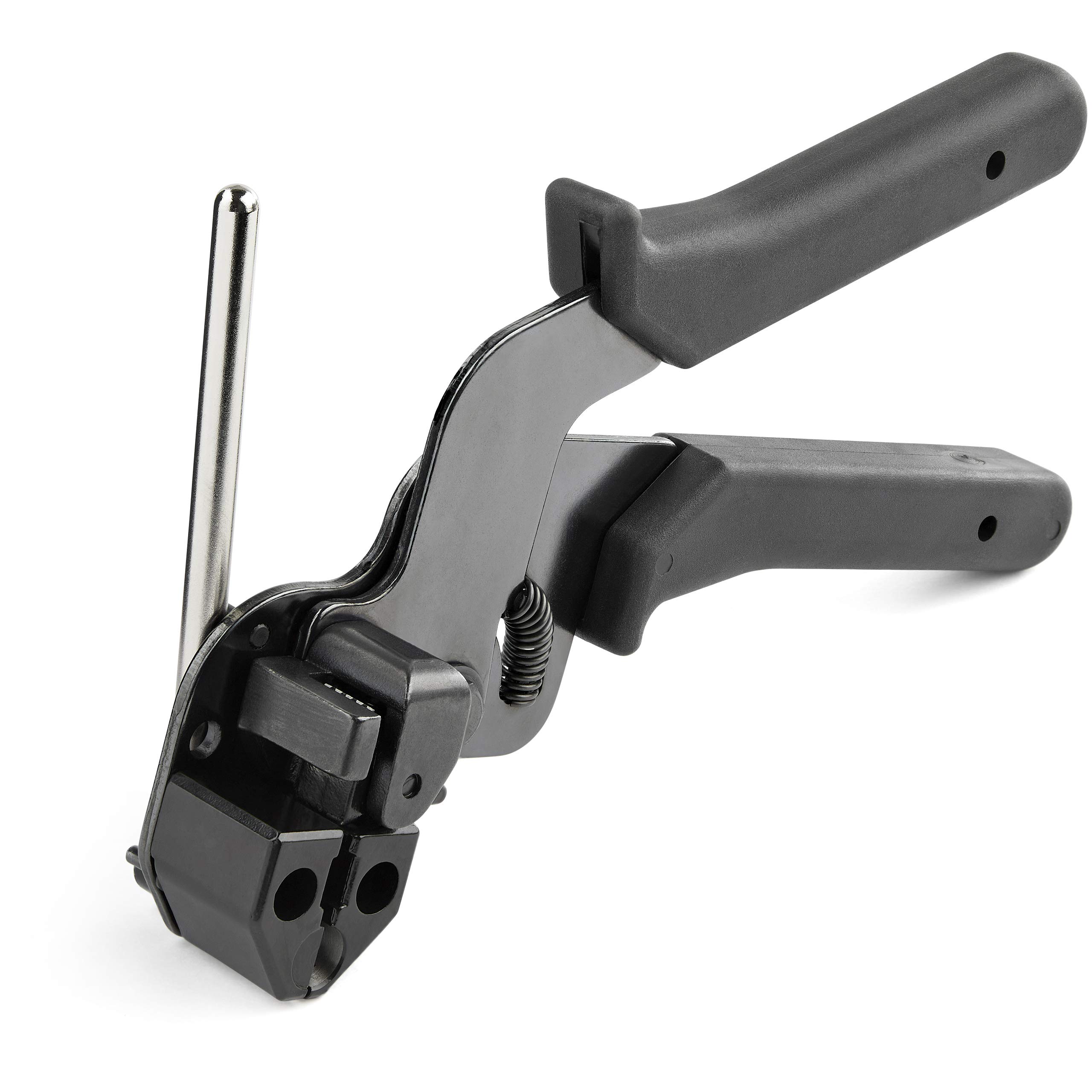 Metal Cable Tie Tool - Metal Zip Tie Tightener Tool - Stainless Steel Cable Tie Installation Gun - Tensioning & Cutting Zip Ties Tool - Tensioner & Cutter for Metal Tie Wrap (CBMMCTTOOL)