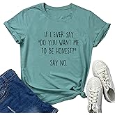 BLACKOO Women Funny Graphic T-Shirts Cute Tees