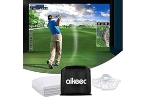 Golf Simulator Impact Screen: 6mm Thickened Golf Impact Screen for Golf Training Indoor/Outdoor - Ultra Clear Golf Simulators