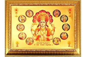 Suninow God Vishnu Dashavatara Photo Frame Dasavatharam Ten Incarnations Avatars
