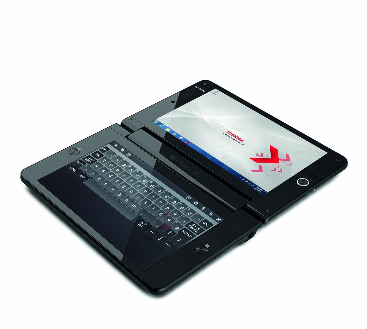 Toshiba Libretto W100 7 inch Mobile Internet Device (Intel Pentium U5400  1.2GHz, 2 Gb/62GB SSD/WLAN, BT, Webcam, Win 7 Home Premium): Amazon.co.uk:  ...