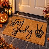 Halloween Door Mat Outdoor, Funny Doormat Welcome with Ghosts and Spooky, 30