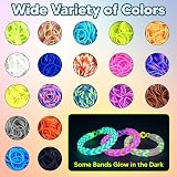 DasKid 15000+ Loom Bands Kit Vibrant Colors Craft Set with Beads Tools Box view 3