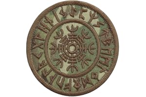 LEGEEON mult1cam Aegishjalmur Helm of Awe Viking Norse Runic Heathen Magical Stave Morale Tactical Touch Fastener Patch