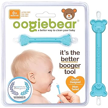 Amazon Com Oogiebear Patented Curved Scoop And Loop The Safe Nasal Booger And Ear Cleaner Baby Shower Registry Easy Nose Cleaner Gadget For Infants And Toddlers Dual Earwax And Snot