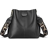SENDEFN Trendy Bucket Crossbody Bag for Women Soft Shoulder Tote Purses Vegan Leather Crossbody Bags