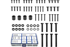 Charmount Universal TV Wall Mount Screws Hardware Bolt Kit, Includes M4, M5, M6, M8, Spacers and Washers, VESA Mounting Screw