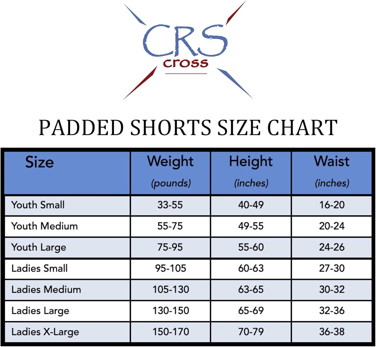 CRS Cross Padded Figure Skating Shorts – Ladies Crash Butt Pads for Hips Tailbone & Butt (9 Pads) (Black 9 Pads, Ladies X-Small/Small): Clothing