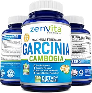 100% Pure Garcinia Cambogia Extract with 95% HCA - 120 Capsules - 2100 mg, Non-GMO &amp; Gluten Free, Highest Potency, Maximum Strength Garcinia Cambogia