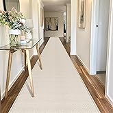 GOYLSER 20 ft Extra Long Runner Rugs for Hallways, Rubber Backed Kitchen Floor Mat Non Slip, Absorbent Beige Entry Way Runner Rugs Indoor