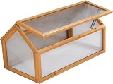 Garden Grow Wooden Outdoor Cold Frame Grow House Polycarbonate Shelter 90x48x50 view 3