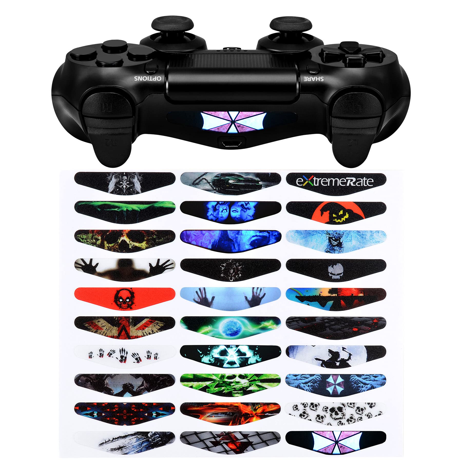Controller Playstation PS4 Joypad Lightbar Sticker Adesivo Modding 174080206544 - Foto 6