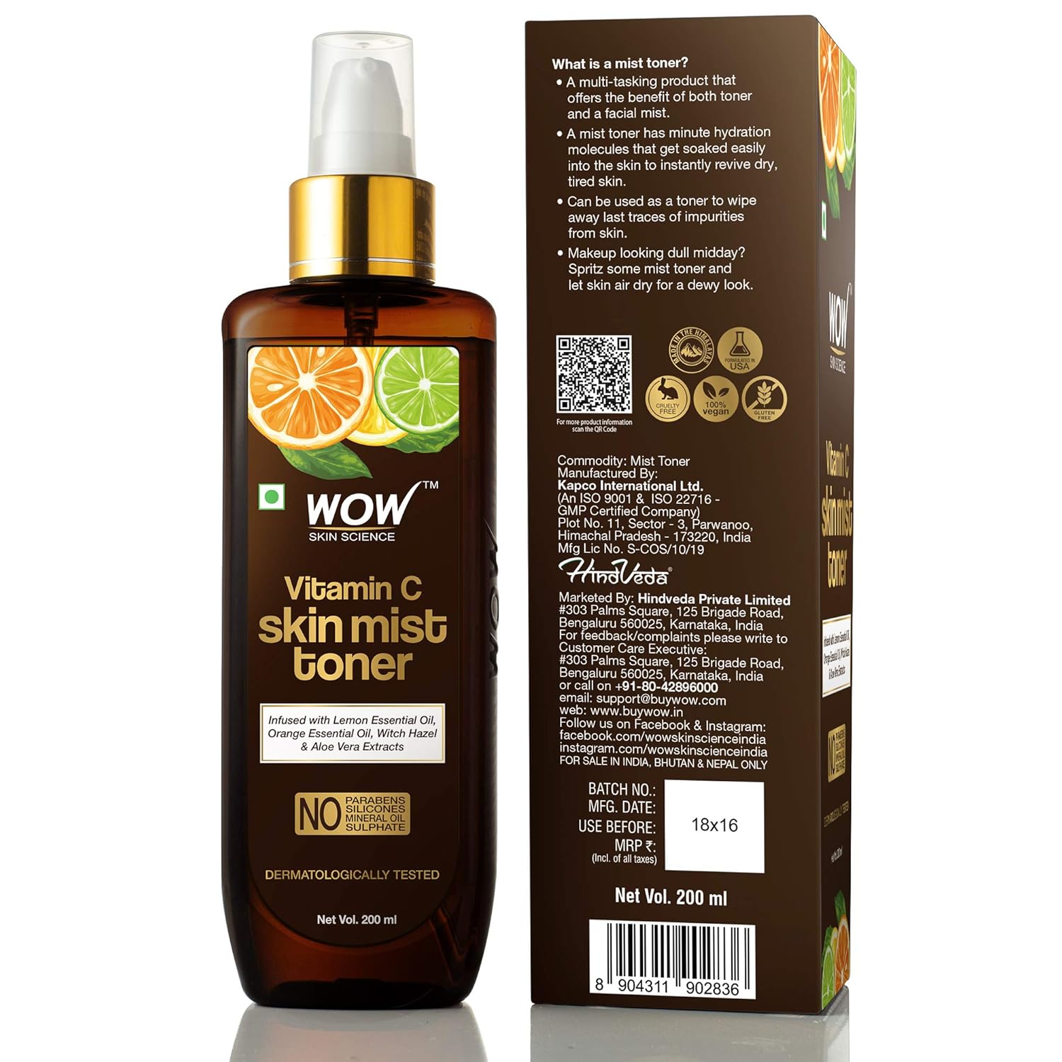 wow vitamin c face toner