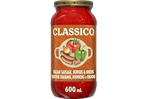 Classico Italian Sausage, Peppers & Onions Pasta Sauce, 600 mL Jar