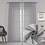 Chyhomenyc 120 Inch Long Sheer Curtains for