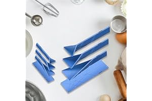 Mini Flat 3-in-1 Measuring Spoon Collapsible Kitchen Utensil -4.3"L x 1.2"W,Blue
