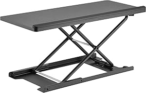 HumanCentric Keyboard and Mouse Stand (Black) – Adjustable Riser for Standing Desks/Desktops and Sit Stand Desks | Lifts Up to 13 inches in Height