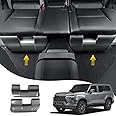 RONGSEN 2 Pcs Second Row Under Seat Protective Panel Decoration for 2024 2025 Lexus GX550 550h Carbon Fiber Pattern Interior Modification Accessories