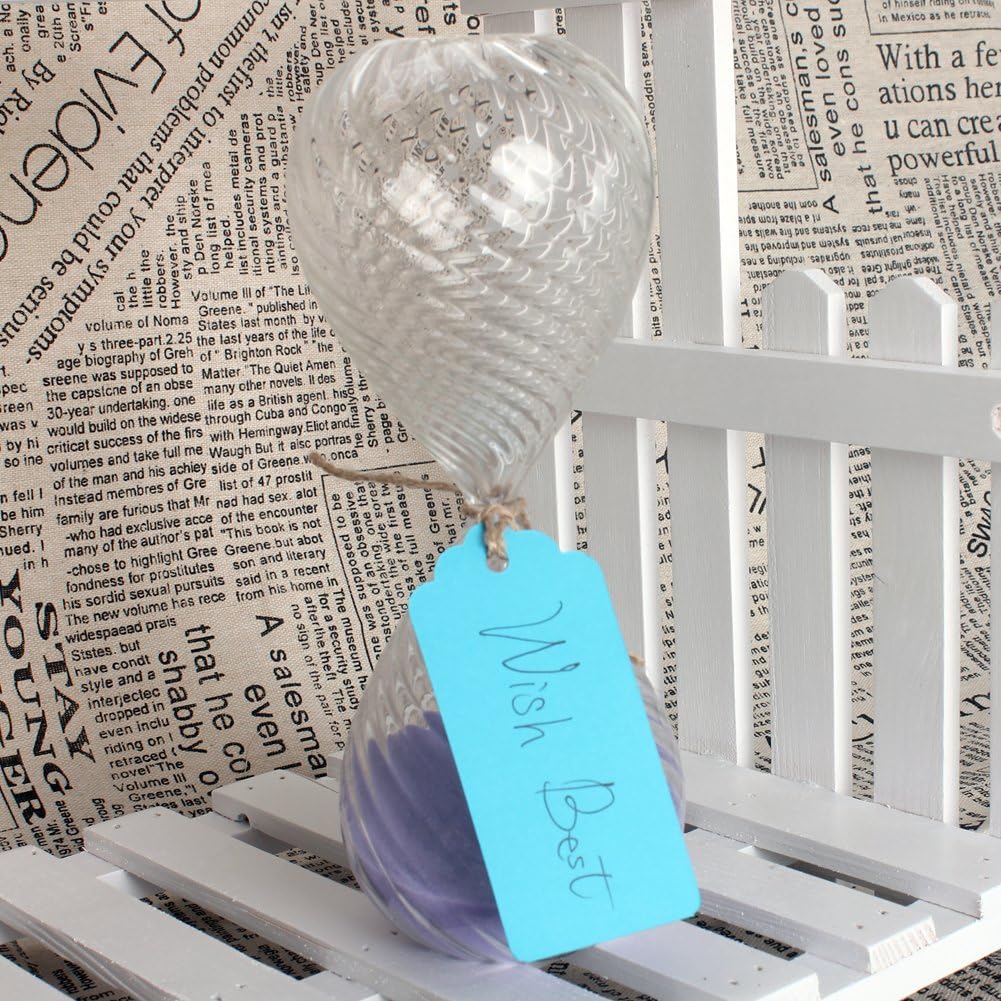 WARMBUY Color Paper Gift Tags with Natural Jute Twine, 200Pcs: Home & Kitchen