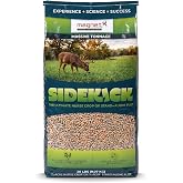 Magnet Outdoors Sidekick Food Plot Seed Blend: Oats and Winter Wheat Deer Forage Mix, Fast Germinating Fall Food Plot Seed, Whitetail Attractant, Nurse Crop for Perennial Hunting Plots