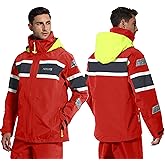 NAVIS MARINE Men’s Offshore Sailing Jacket – 3L-Gore Pro-Tex Waterproof Foul Weather Gear for Coastal & Ocean Sailing