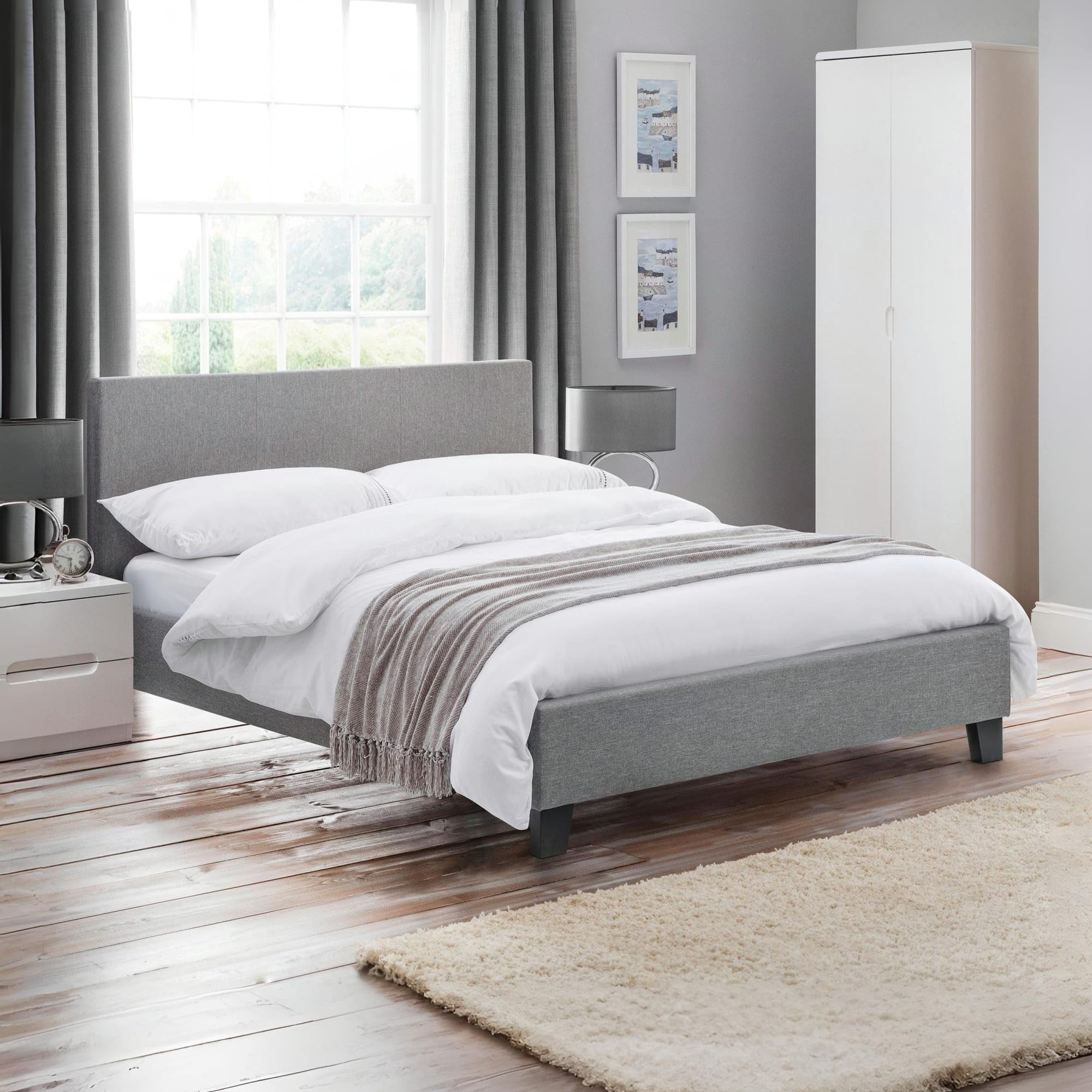 Julian Bowen Rialto Bed, Grey, Single