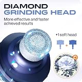 PETPROVED Dog Nail Grinder Silent Electric Pet Nail Trimmer with 2 Heads view 2