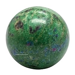 Amazing Gemstone Ruby Zoisite Crystal Ball with