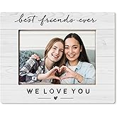 HUKINE Friends Picture Frame 4x6, Bff Gifts for Women, Friendship Gifts for Birthday Christmas, Best Friends Ever We Love You Picture Photo Frames for Tabletop Desk Decor