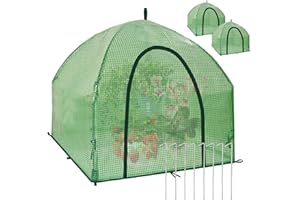 CHPPEY 36″*36″*35.5″ Winter Plant Warm Covers - Raised Bed Cover, Garden Row Accelerator, Warm Tent Freeze Protection Humidity Domes for Germination, Seedling Propagation Protecting Plants from Animals 2 PCS