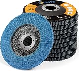 SATC Flap Discs 40 Grit 125mm Zirconia 10 Pack for Angle Grinder