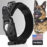 Tactical Dog Collar for Large Medium Dogs, QPINKPET