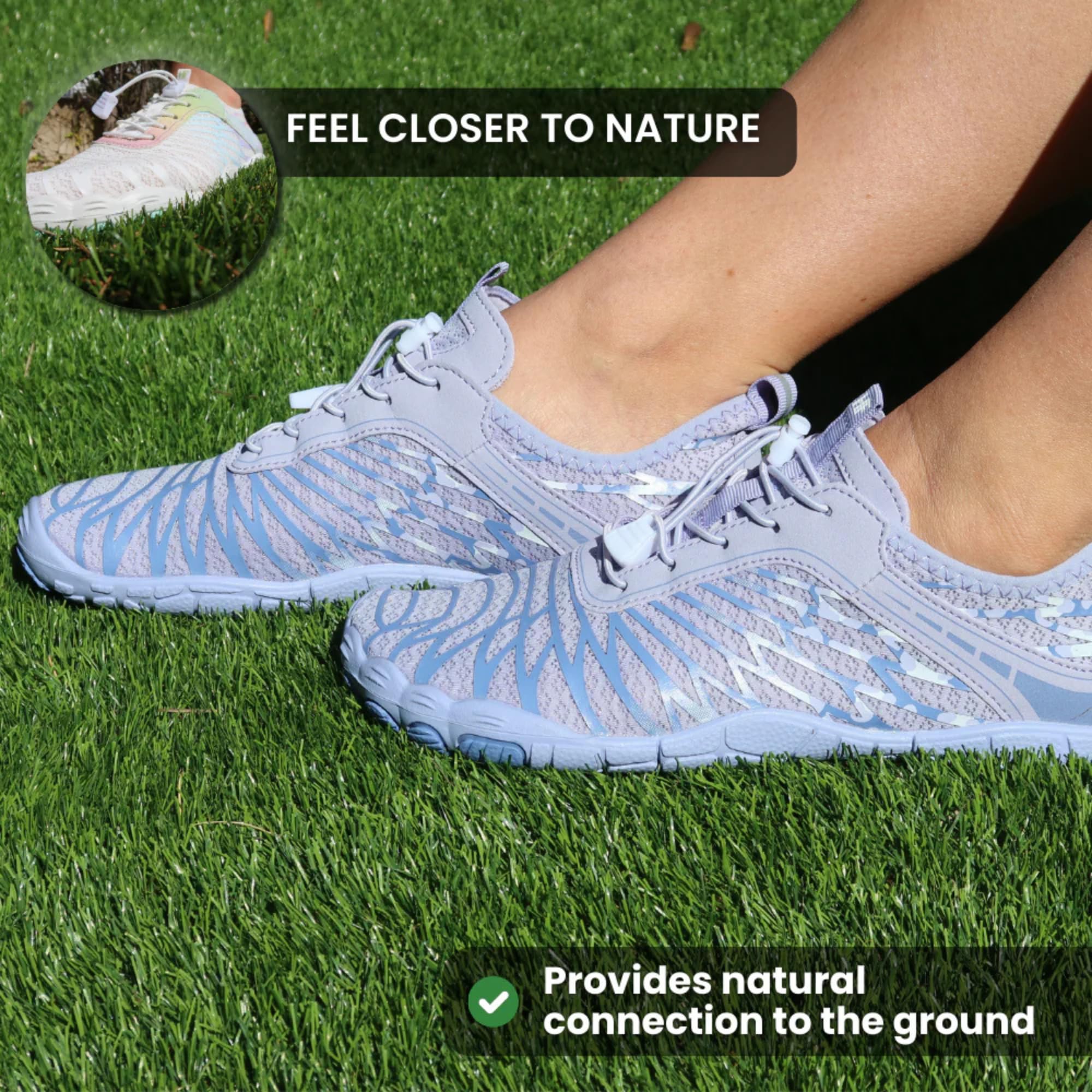 Hike Footwear HF Signature Healthy & Non-Slip Breathable Barefoot Shoes, Flexible Lightweight Daily Wear Walking Shoes Unisex