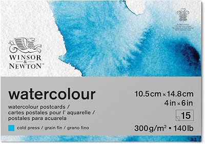 Winsor & Newton Watercolour Paper Pad A6 15 Sheets 300 gsm Cold Pressed