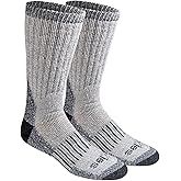 Dickies Men's Heavy Weight Wool Blend Thermal Crew Socks, (2, 4 Pairs)