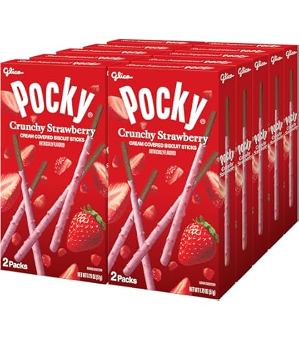 Amazon.com: Glico Pocky, Chocolate Cream Covered Biscuit Sticks (9
