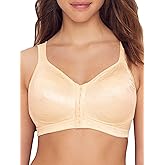Playtex Women's Wireless Bra, 18 Hour Plus-Size Bras Available, Front Close, Extra Back Support, E525, Single or 2-Pack