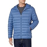 Amazon Essentials Men's Standard Lightweight Water-Resistant Packable Hooded Down Jacket