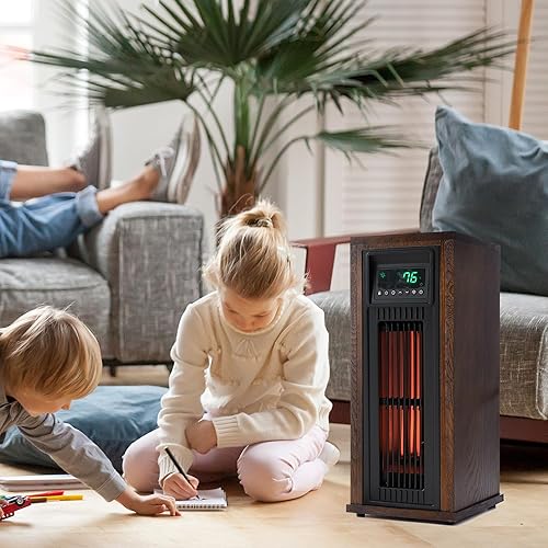 Infrared Quartz Tower Heater Indoor LifeSmart Tower Heater