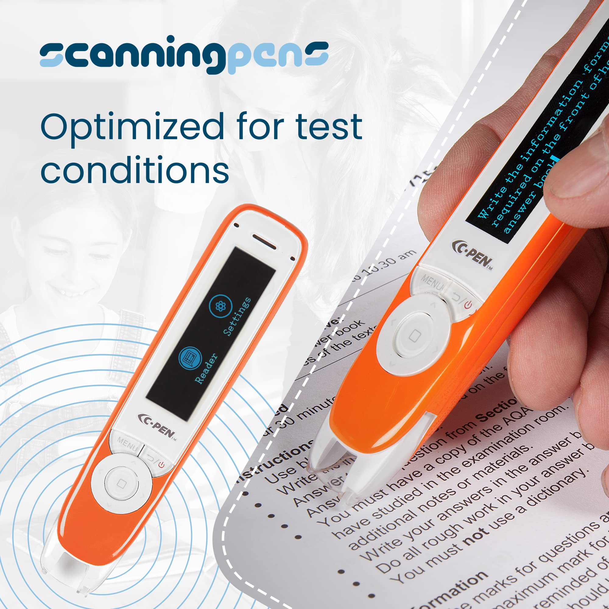 C-Pen Text to Speech Exam Reader 2 - OCR Text to Speech Scanning Device for Tests, Reading & Literacy | 10+ Languages | Assistive Tool for Dyslexia & Learning Differences for Tests | Windows & Mac