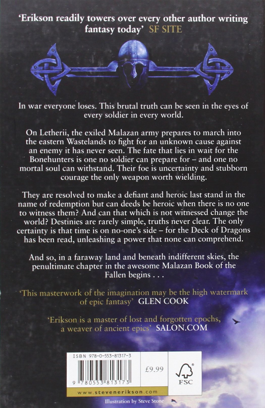 Dust Of Dreams Book 9 Of The Malazan Book Of The Fallen Amazon Co Uk Erikson Steven 9780553813173 Books