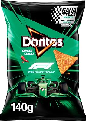 Chilli, Nachos con sabor picante a chilli, Producto de Aperitivo, bolsa individual, 140gr